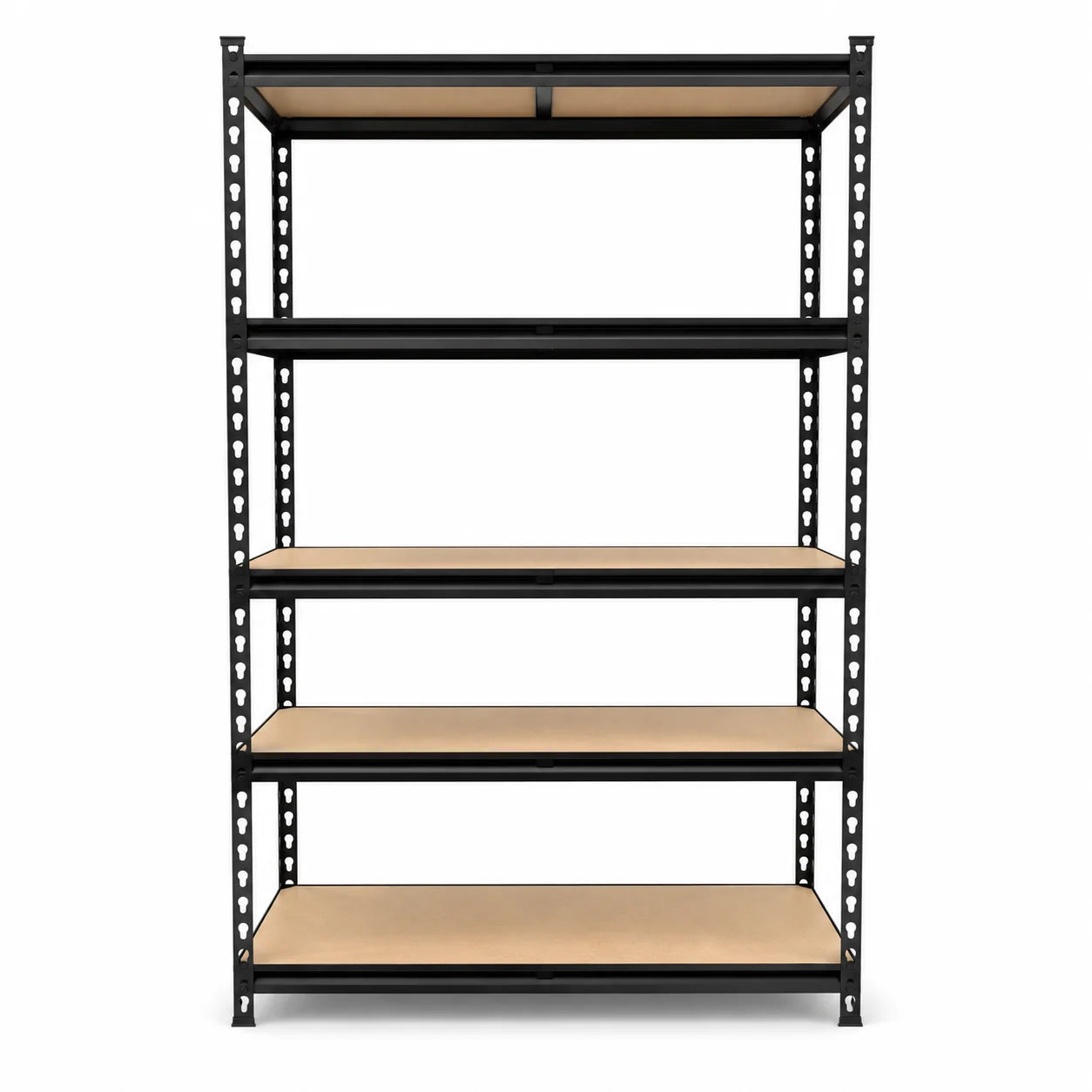 5-Tier Storage Shelving Unit Heavy Duty Metal Rack with Screws and MDF Boards, Adjustable Utility Organizer for Garage Warehouse Pantry (35.4" W x 15.7" D x 72.0" H)