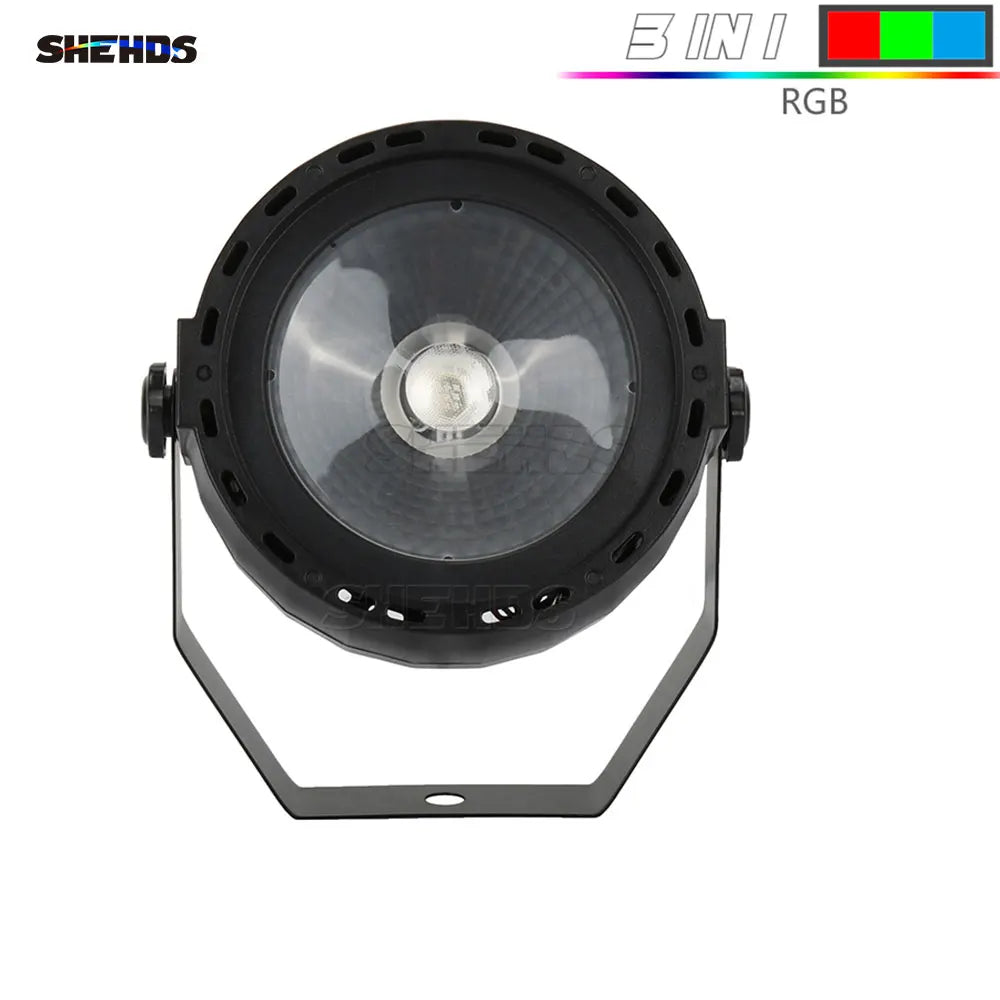 SHEHDS Mini LED Wireless Remote Control LED Par COB 30W RGB 3in1 Lighting DMX 7 For KTV DJ Disco Home Birthday Party