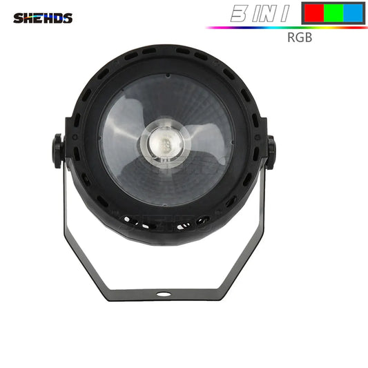 SHEHDS Mini LED Wireless Remote Control LED Par COB 30W RGB 3in1 Lighting DMX 7 For KTV DJ Disco Home Birthday Party