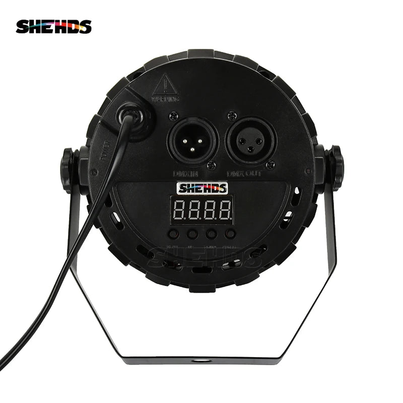 SHEHDS Mini LED Wireless Remote Control LED Par COB 30W RGB 3in1 Lighting DMX 7 For KTV DJ Disco Home Birthday Party