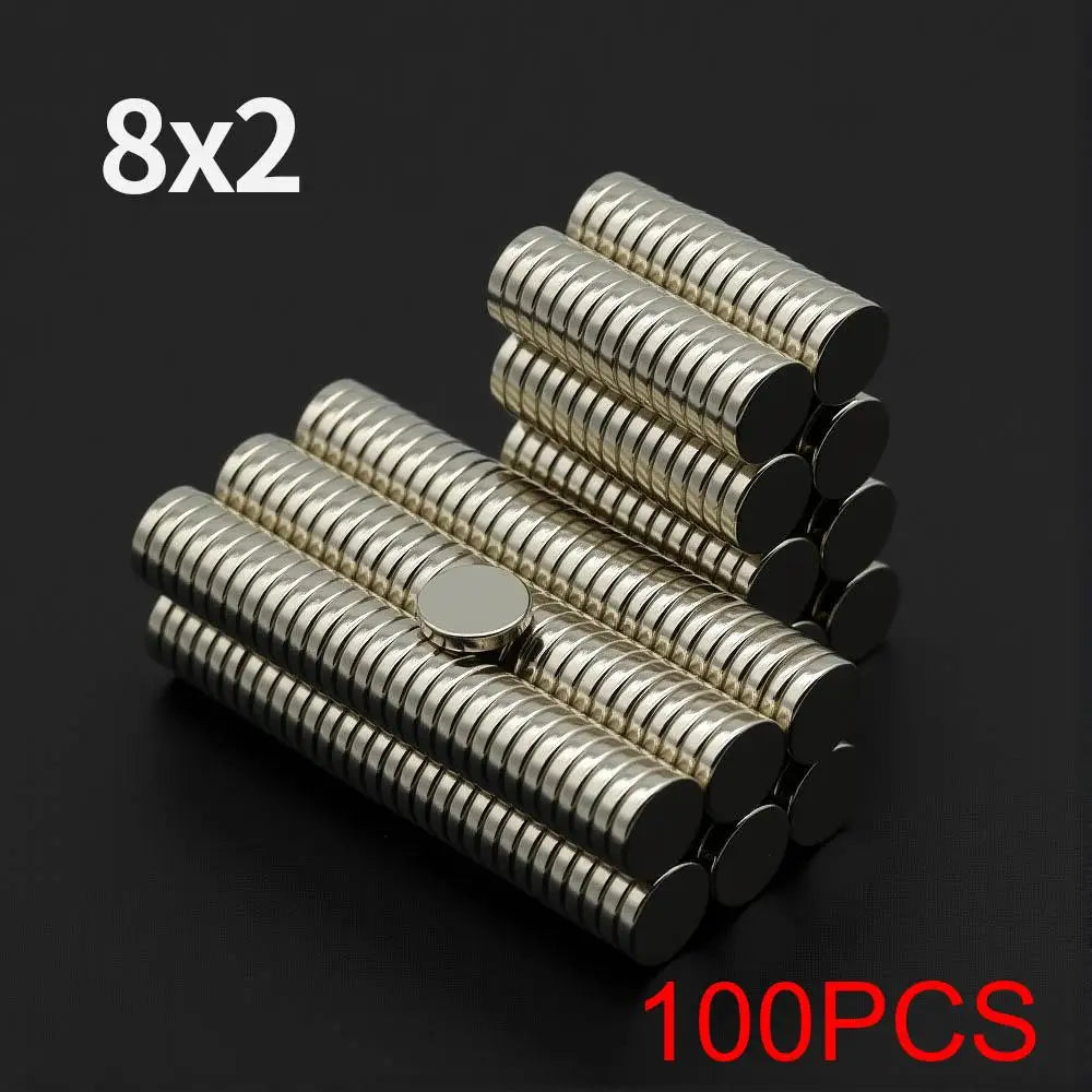 Powerful Neodymium Magnet N35 NdfeB Permanent Magnetic imanes Round Super Strong Fridge Magnets DIY 2/4/5/6/8/10x2/3mm