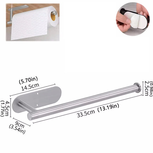 Paper Towel Holders For Kitchen,Adhesive Roll Paper Holder,Bathroom Storage Rack,Tissue Dispenser,Kitchen Organizers,Towel Rack