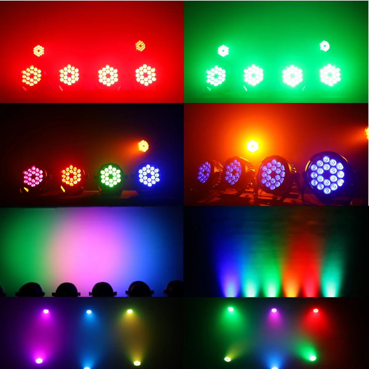 IP65 Waterproof  Stage Effect  Aluminum Led Par 18x18W RGBWA UV 6in1 DMX512 Outdoor Down Light DJ Equipment Disco Wash No Noise