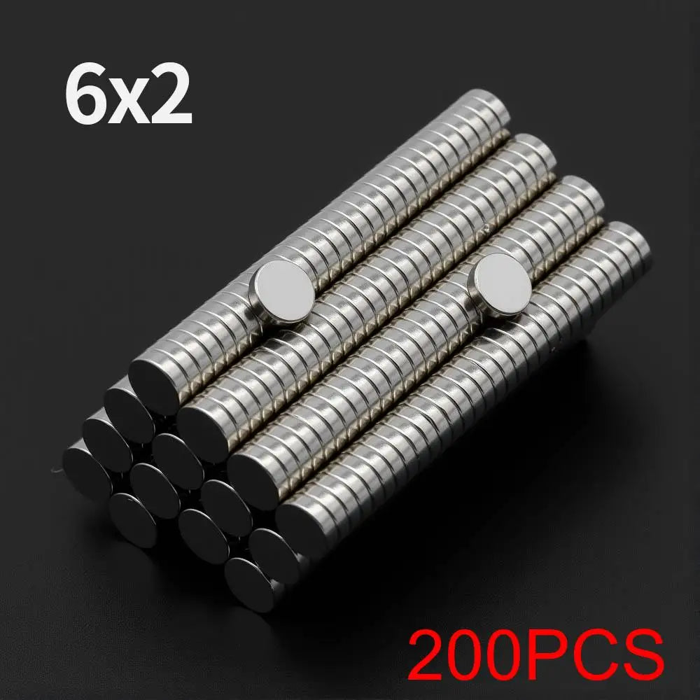 Powerful Neodymium Magnet N35 NdfeB Permanent Magnetic imanes Round Super Strong Fridge Magnets DIY 2/4/5/6/8/10x2/3mm