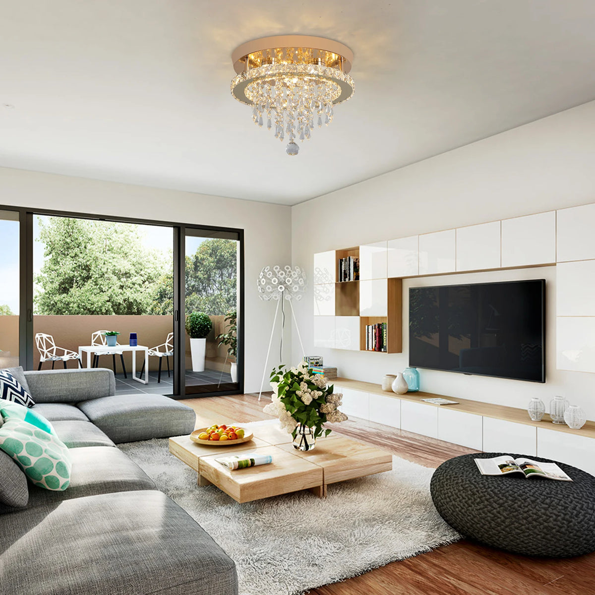 GreeLustr Luxury Crystal Chandelier Lustre Design Gold Modern Led Ceiling Light