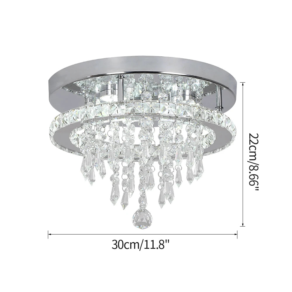 Modern Ceiling Lamp Crystal Led Sun Moon Design Chandelier Pendant Light