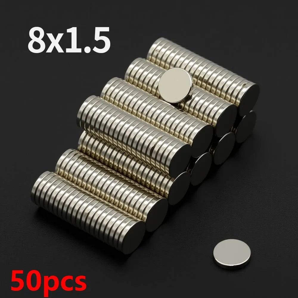 Powerful Neodymium Magnet N35 NdfeB Permanent Magnetic imanes Round Super Strong Fridge Magnets DIY 2/4/5/6/8/10x2/3mm