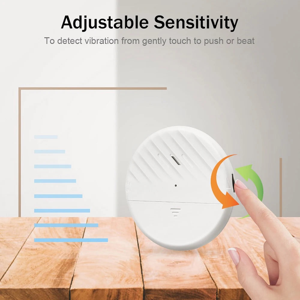 125dB Door Window Alarm Wireless Glass Break Alarm Vibration Sensor Alarm For Warning Burglars Anti-Theft Security