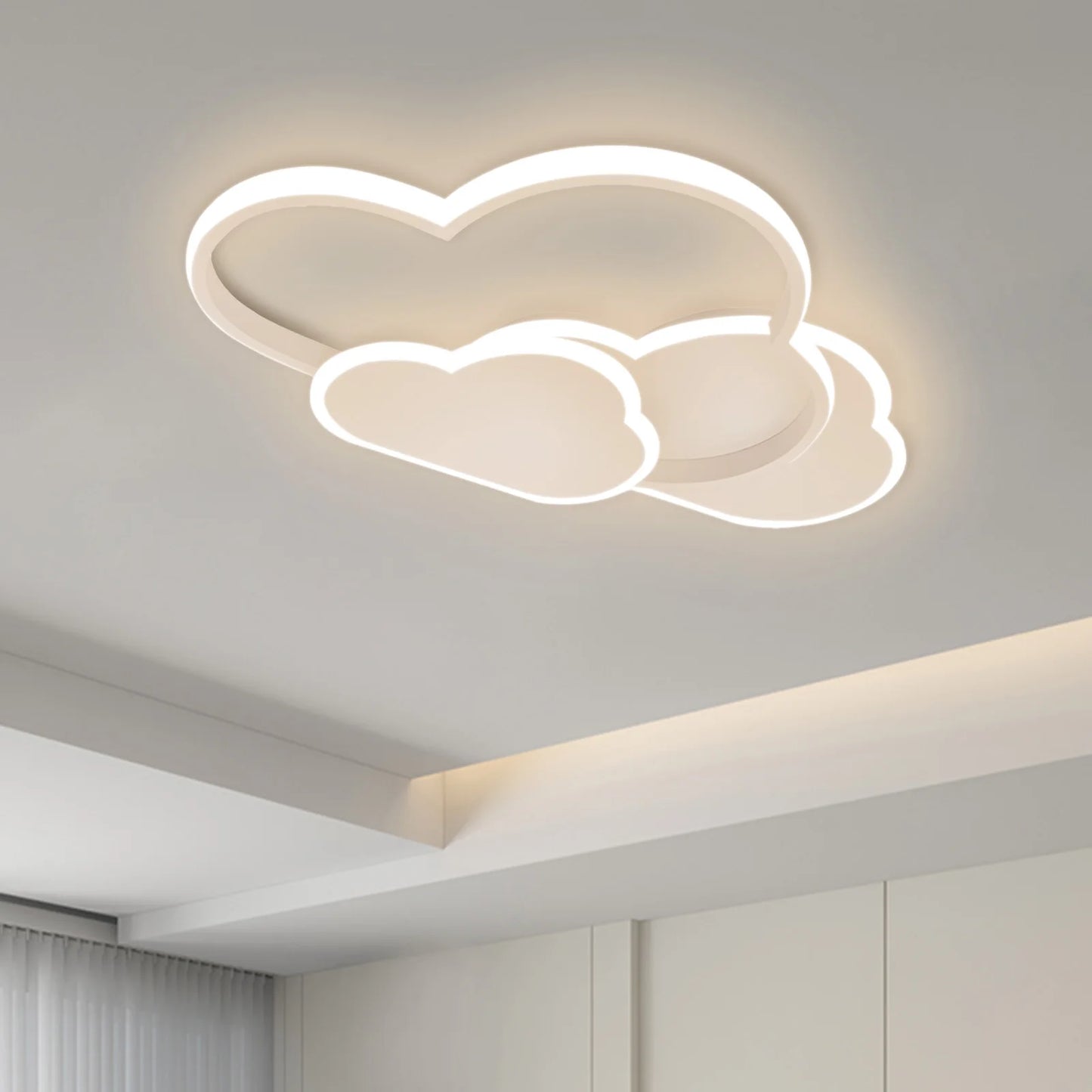 LED Cloud Ceiling Light Modern Home Decorative Lamp Lighting Fixture 42W for Bedroom Living Dining Room Chandelier Indoor