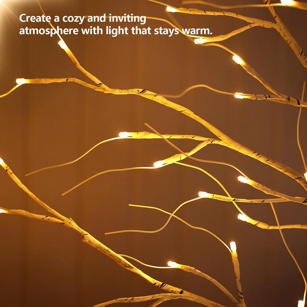 Lighted Birch Tree with Warm White Lights - 4ft/5ft/6ft/8ft Tall Artificial Tree with Clear Plug-in Lights, Sturdy Base & Elegant White Trunk & Branches for Indoor/Outdoor Christmas, Easter, Wedding Decorations