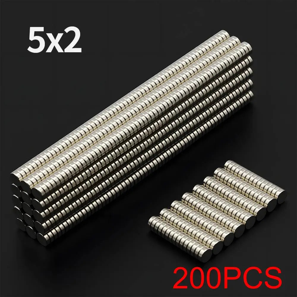 Powerful Neodymium Magnet N35 NdfeB Permanent Magnetic imanes Round Super Strong Fridge Magnets DIY 2/4/5/6/8/10x2/3mm