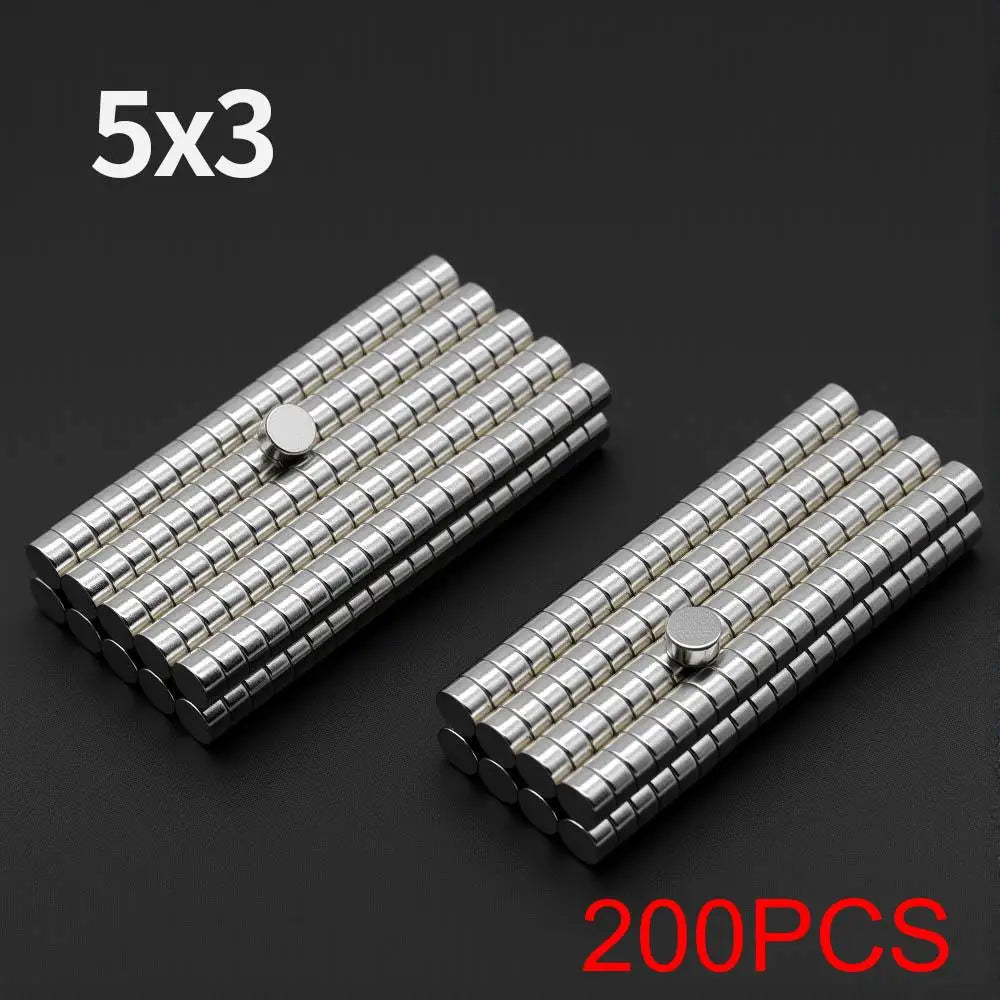 Powerful Neodymium Magnet N35 NdfeB Permanent Magnetic imanes Round Super Strong Fridge Magnets DIY 2/4/5/6/8/10x2/3mm