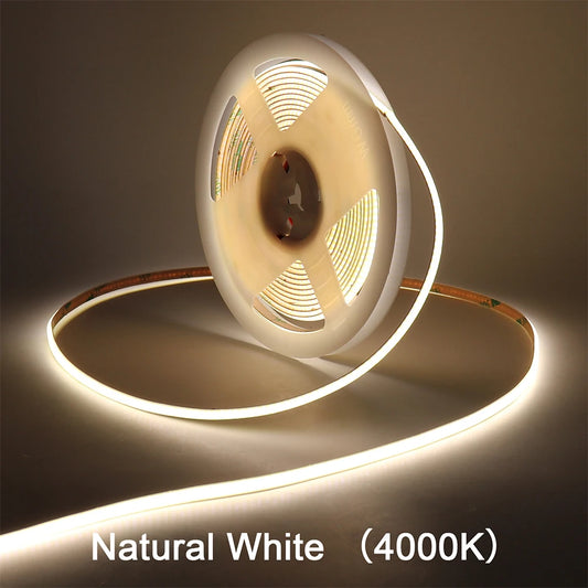 Ultra Thin 5mm 9 colors COB LED Strip Lights High Density Flexible Dimmable for Decor Lighting /led strips room/led tv strips
