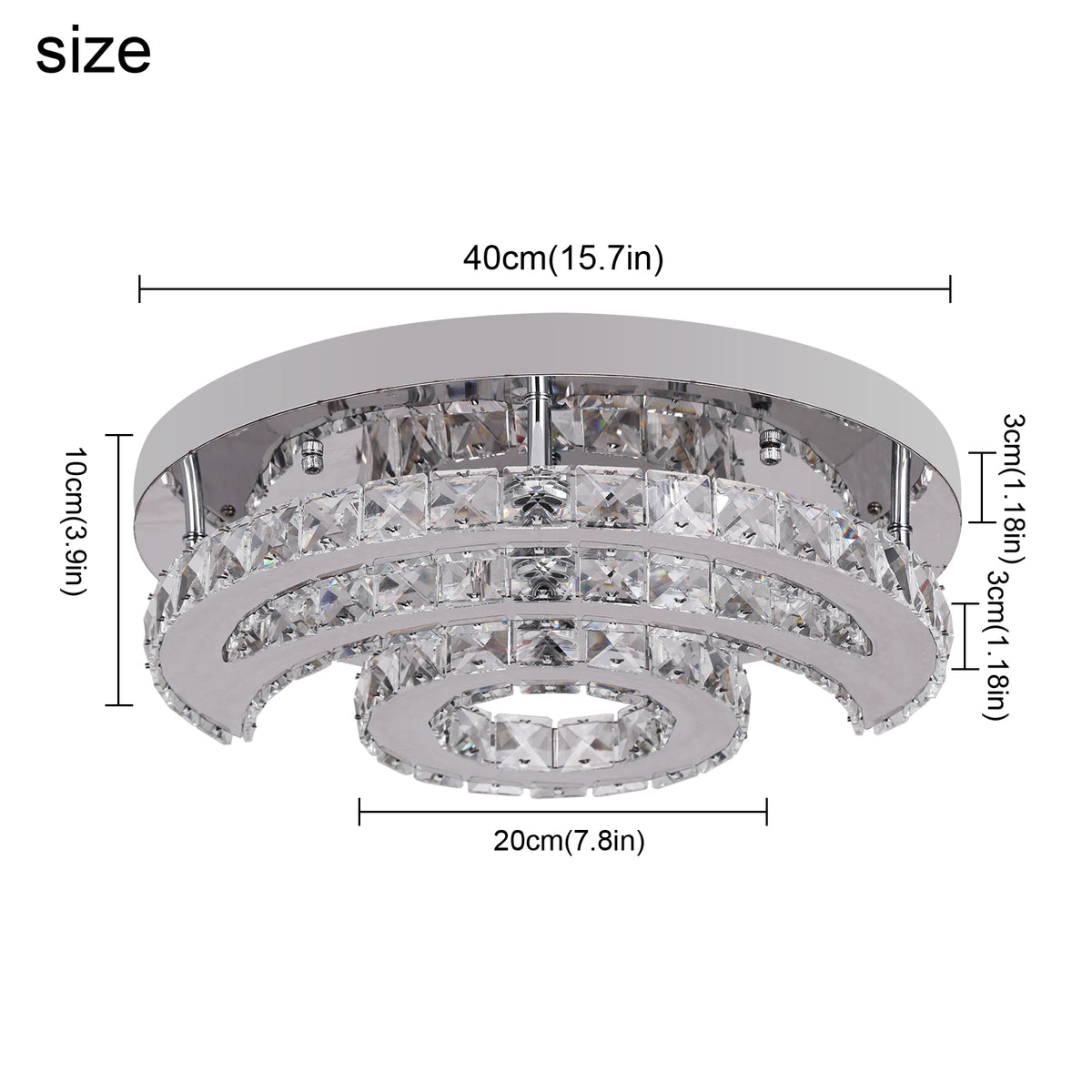 Modern Ceiling Lamp Crystal Led Sun Moon Design Chandelier Pendant Light
